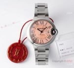 (AF Factory) Swiss Made Replica Cartier Ballon Bleu 33mm Salmon Dial Replica Watch